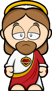 Jesus Sticker by Santinhoz