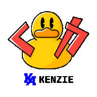 kenziebr duck code dev pato Sticker