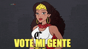 SuperChola animation vote superhero latina GIF