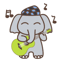 Emoji Elephant Sticker