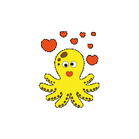 Sea Creature Love Sticker