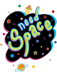 Jessimalpoint cool retro mood space Sticker