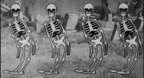 lmao skeleton GIF