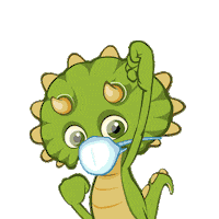 Health Mask Sticker by Gigantosaurus