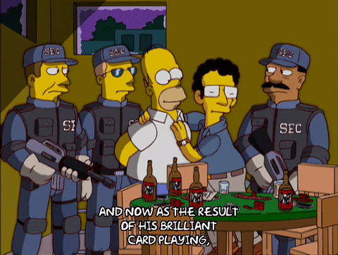 homer simpson poker GIF