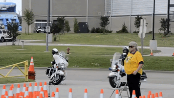 Cop Shows Off His Motorbike Skills