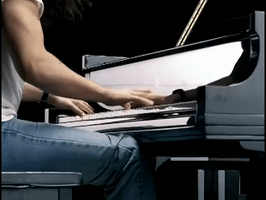 andrew w k piano GIF