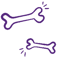 Dog Bones Sticker by Kazoo Pet