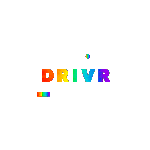 Pride Regnbue Sticker by DRIVR