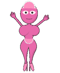 Animation Pink Sticker by BlackCatVideo