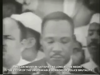 We Can Never Be Satisfied Martin Luther King Jr GIF