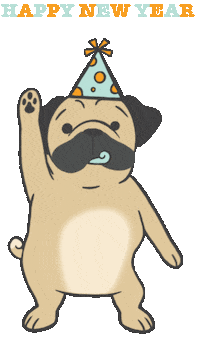 Party Dancing Sticker by The Laughing Pug