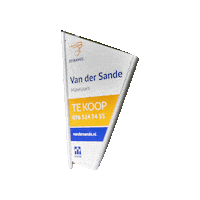 VanderSandeMakelaars te koop tekoop bord makelaars Sticker