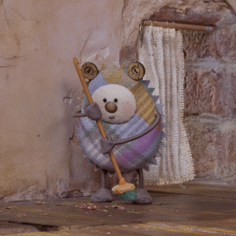 tweedyandfluff giphyupload cleaning broom this is me GIF