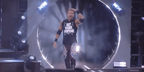 9. 'No-Disqualification Match': Chris Jericho vs. Christian Cage Giphy