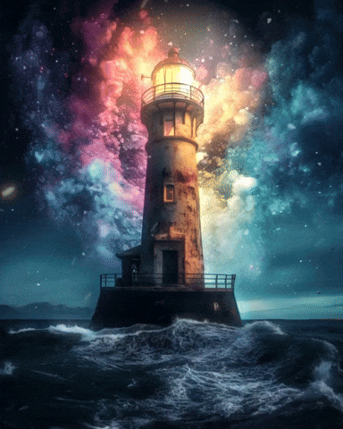 DreamImaginations light colorful colors sea GIF