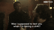Bathroom Texting GIF by HBO Max