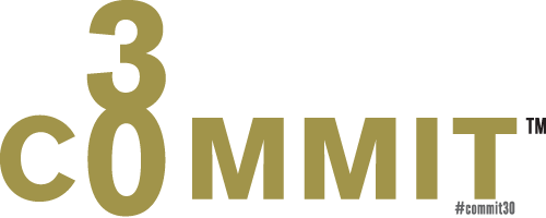 Commit30 giphyupload logo new year goals Sticker