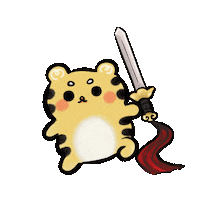 Kung Fu Tiger Sticker