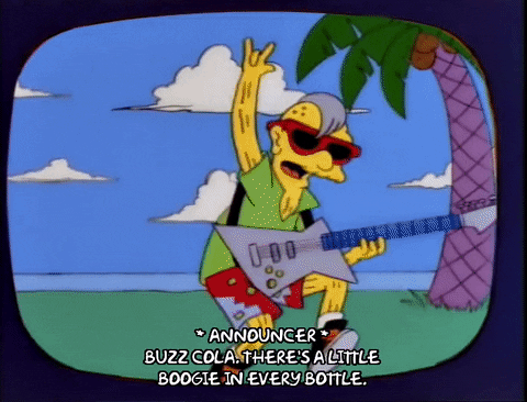 season 5 buzz cola commercial GIF