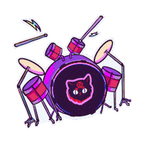 Drums Sticker by Electrokits