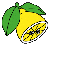 Lemon Pup Sticker by sat1