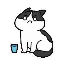 Angry Cats Sticker by Cat and Cat Comics