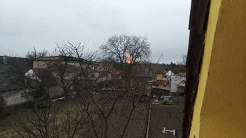 Gas Explosion in Austria Sends Flames Into the Air