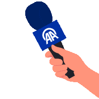 AnadoluAjansi aa mikrofon anadolu ajansı anadolu agency Sticker