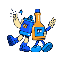 Happy Beer Sticker by Daki