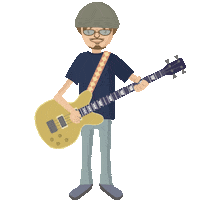 dmaplab music cute man simple Sticker