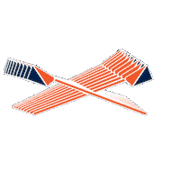 auburnrowing rowing oars au crew auburn rowing Sticker