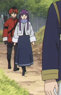 TomeTomeT anime talking frieren sousou no frieren GIF