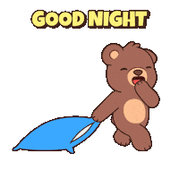 Good Night Fun Sticker by BEARISH