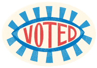 eye vote Sticker by Chen Design Associates