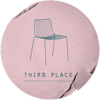thirdplaceathens coffee design minimal urban Sticker