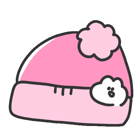 Pink Winter Sticker by おめがちゃん