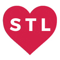 ArchApparelSTL love heart missouri stl Sticker