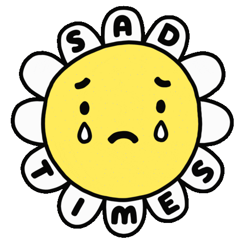 Sad Flower Sticker by Josie