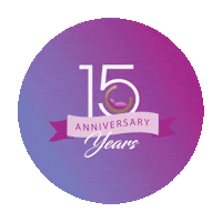 Anniversary 15Years Sticker