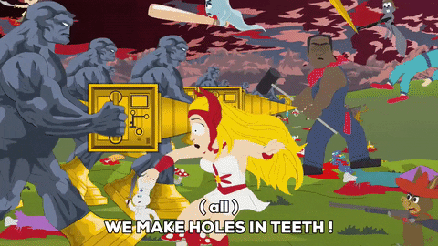 scared monsters GIF by South Park 