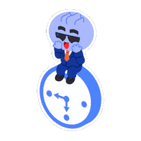 Time Chill Sticker by Kwantel