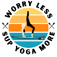 northwestpaddleboarding yoga paddle paddleboarding nwp Sticker