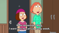 Lois Tells Meg How Often To Call | Season 19 Ep. 18 | FAMILY GUY
