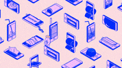 ShawnFan art illustration hand phone GIF