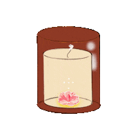 dreamportals fire simple self care candle Sticker