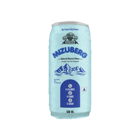 MIZUBERG water brand healthy beverage Sticker