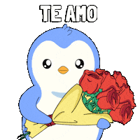 I Love You Heart Sticker by Pudgy Penguins