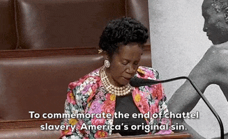 Sheila Jackson Lee Juneteenth GIF by GIPHY News