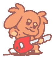 Guitar 음악 Sticker by eomgogi